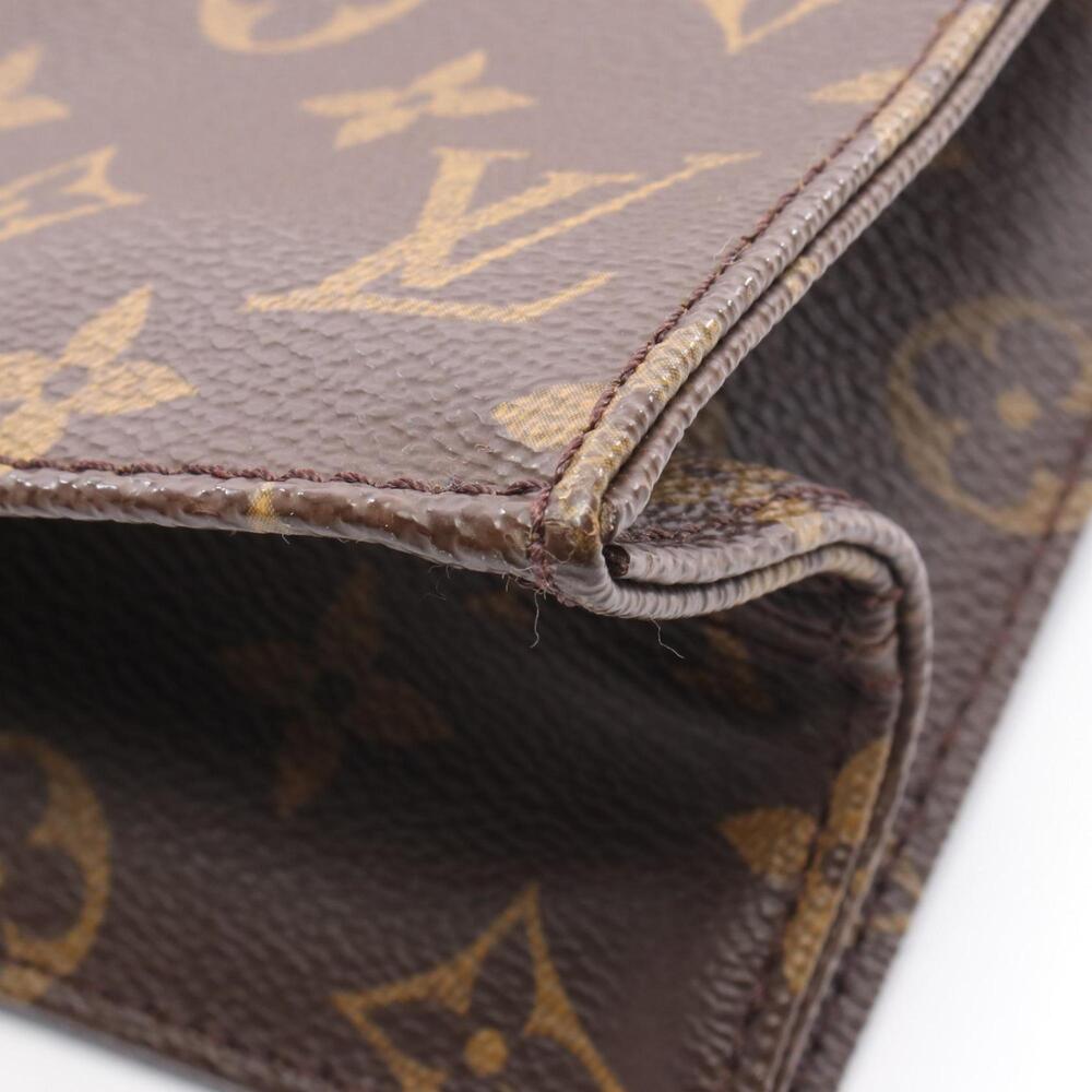 LOUIS VUITTON Brown Monogram Leather Tote Bag - Picture 7 of 9